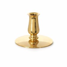 Świecznik mosiężny złoty