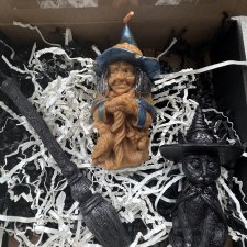 Zestaw Wiedźmowy - Baba Jaga/CzarnyKot/Miotla- 100% wosk pszczeli