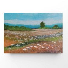 Wiosenna łąka- rysunek pastele