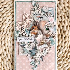 Kartka na urodziny, prezent ręcznie robiony