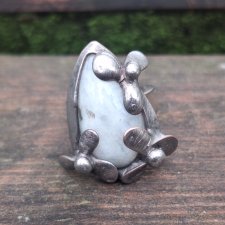 Księżycowe kwiaty - pierścionek regulowany