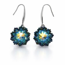 Wiszące Kolczyki "Zircon Maxima" z kryształów Preciosa