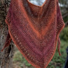 Suszone pomidory / chusta z jedwabiem