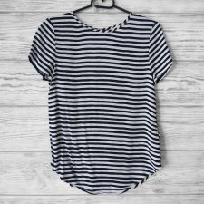 H&M t-shirt w paski wiskoza