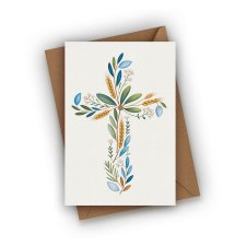 KARTKA Z GOŁĘBIEM- NA CHRZEST ŚWIĘTY, KOMUNIĘ, BIERZMOWANIE