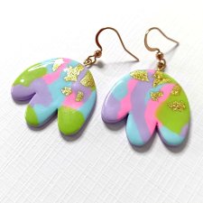 Pastelowe kolczyki tulipany