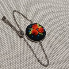 Ręcznie haftowana bransoletka  DLA CELESTYNY