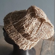 Designerska letnia czapka z lnem