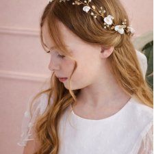 Wianek biżuteryjny z kwiatami model Moana