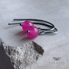 Kolczyki Piwonie w Kamieniu