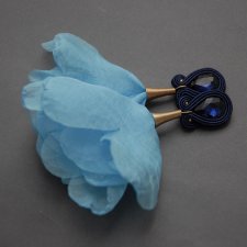 klipsy sutasz z kwiatkami