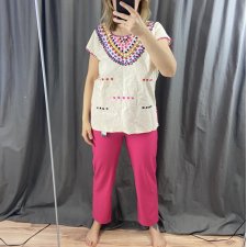 haftowana płócienna lata 70te