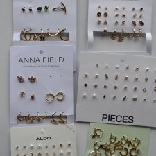 nowe kolczyki 63 pary 6 zestawów