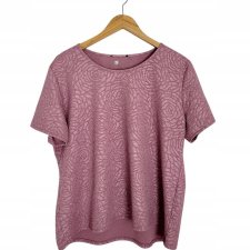 Bluzka damska różowa deseń 44 XXL