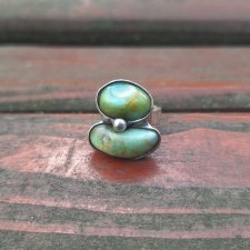 Chryzopraz - pierścionek regulowany