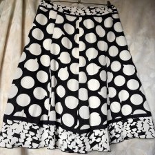 BETTY BARCLAY COLLECTION 100% SILK rozkloszowana jakościowa spódnica jedwabna