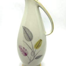 Winterling Roslau Bavaria elegancki wazon porcelanowy lata 60 - 70 XX w Ecru złocenia