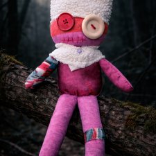 Creepy lalka handmade z odzysku – unikatowy plush "paskudek"