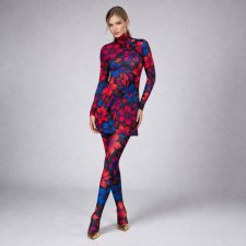 Marta Flower Power - sukienka mini z golfem