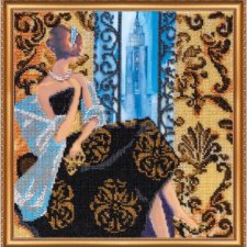 Obraz haftowany koralikami "Okno na Nowy Jork" Dekoracja ścienna