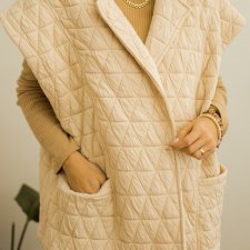 kremowa kamizelka 44