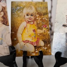 Dziewczynka, obrazek z serii dzieci Danuta Muszyńska-Zamorska