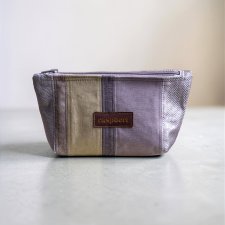 Szara patchworkowa kosmetyczka MIDI