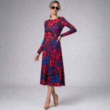 Sukienka basic - Sara Flower Power