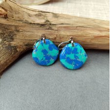 Oceaniczna Laguna – kolczyki z glinki polimerowej