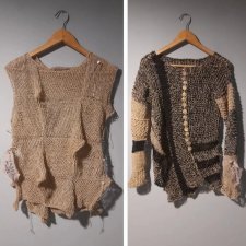 Len knitwear kamizelka narzutka