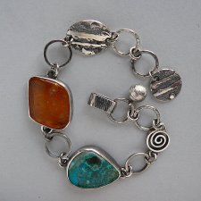 -bursztyn i chryzokola-