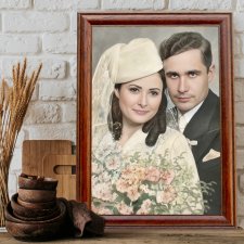 Monidło – Personalizowany Portret Ślubny | Prezent na Ślub, Rocznicę, Dla Pary Młodej