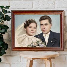 Monidło – Personalizowany Portret Ślubny | Prezent na Ślub, Rocznicę, Dla Pary Młodej