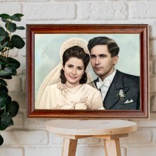 Monidło – Personalizowany Portret Ślubny | Prezent na Wesele, Upominek dla Pary Młodej
