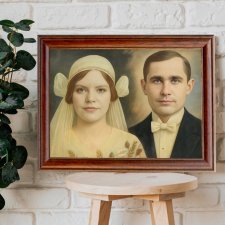 Monidło – Personalizowany Portret Ślubny | Prezent na Wesele, Upominek dla Pary Młodej