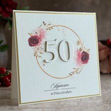 Personalizowana kartka na 50 urodziny, BH 50