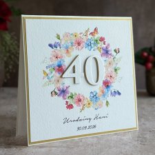 Personalizowana kartka na 40 urodziny, BH 35
