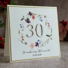 Personalizowana kartka na 30 urodziny, BH 70