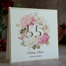 Personalizowana kartka na 55 urodziny, BH 75
