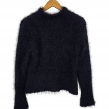 DIDI futrzasty sweter damski czarny 36 S