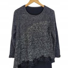 Tunika sweterkowa asymetryczna 36/38 S/M