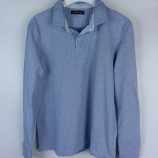 Cortefiel męska koszulka polo bawełna długie rękawy / L