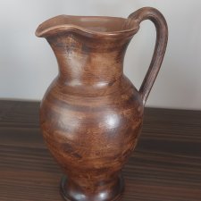 Vintage 50s/60s Austria J.Graf Stoob handmade wazon dzbanek rustykalny cottage farmhouse