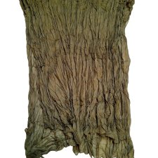 Marszczony lekki szal khaki damski 90x175cm