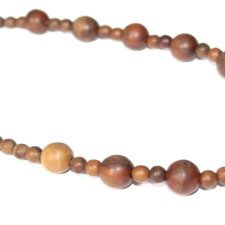 DREWNIANE krótkie Koraliki boho hippie choker