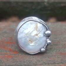 Perła po prostu - pierścionek regulowany