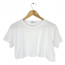 NA-KD crop top biały tshirt damski 38 M