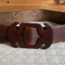 Oryginał vintage skóra y pasek z lat 70–ych