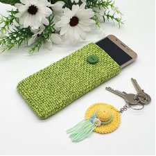 Zielone etui na telefon