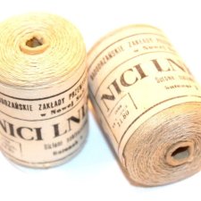NICI lniane Nowa Sól 2 szpulki  PRL